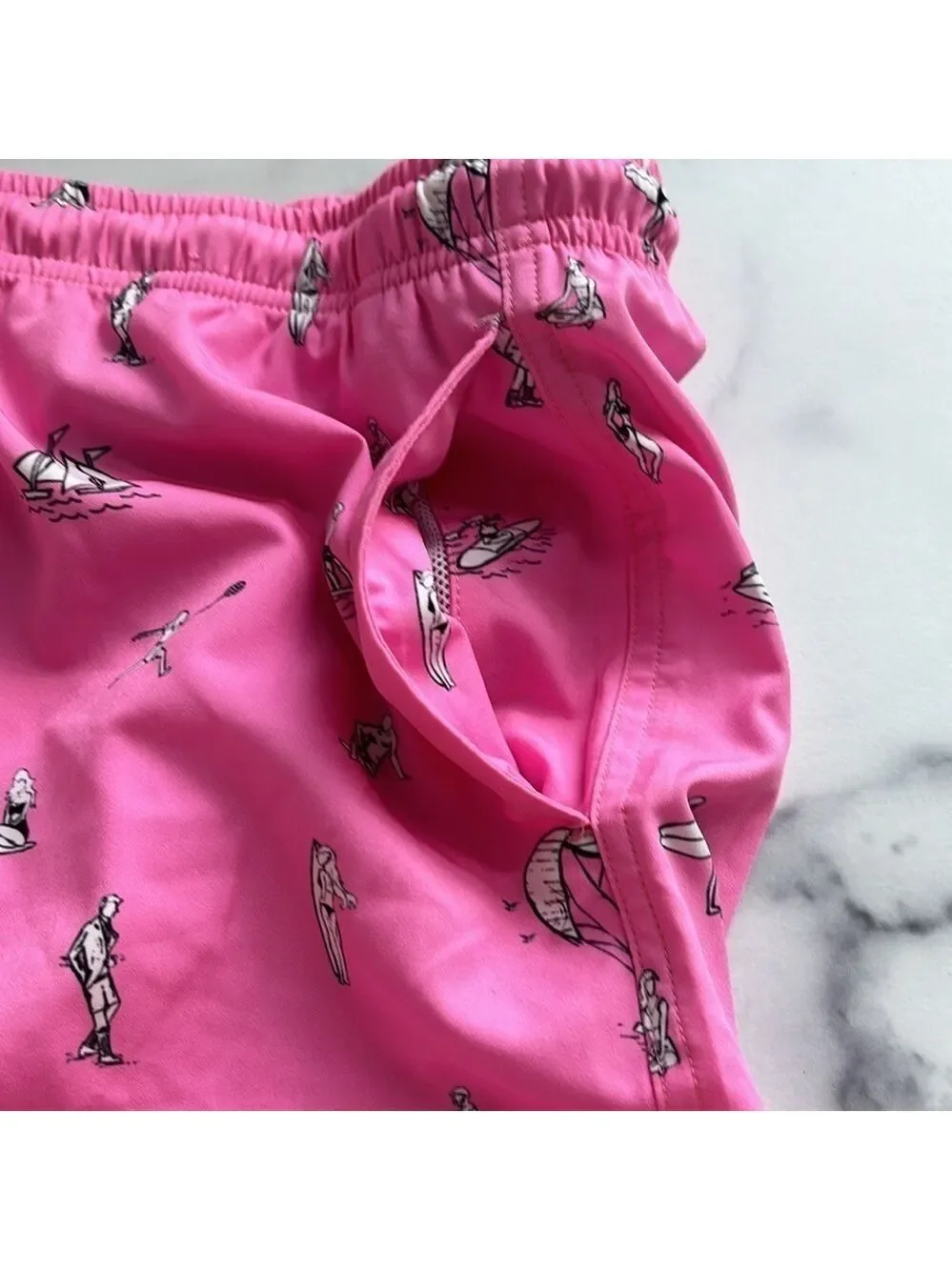 Bermies Pink Beach Swim Shorts Swimwear Size XL